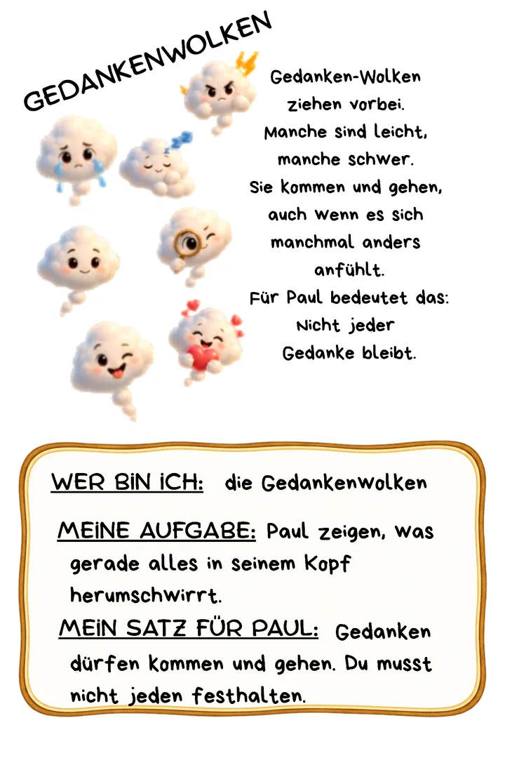 Lexikonkarte: Die Gedankenwolken
